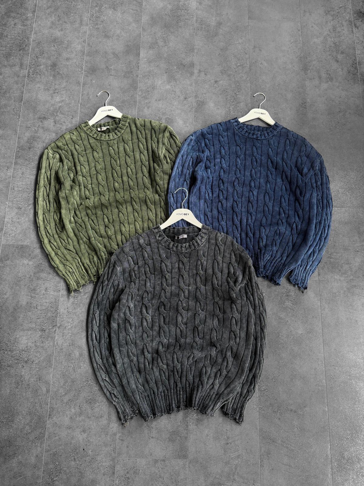 Yıkamalı Örgü Triko (VV418)