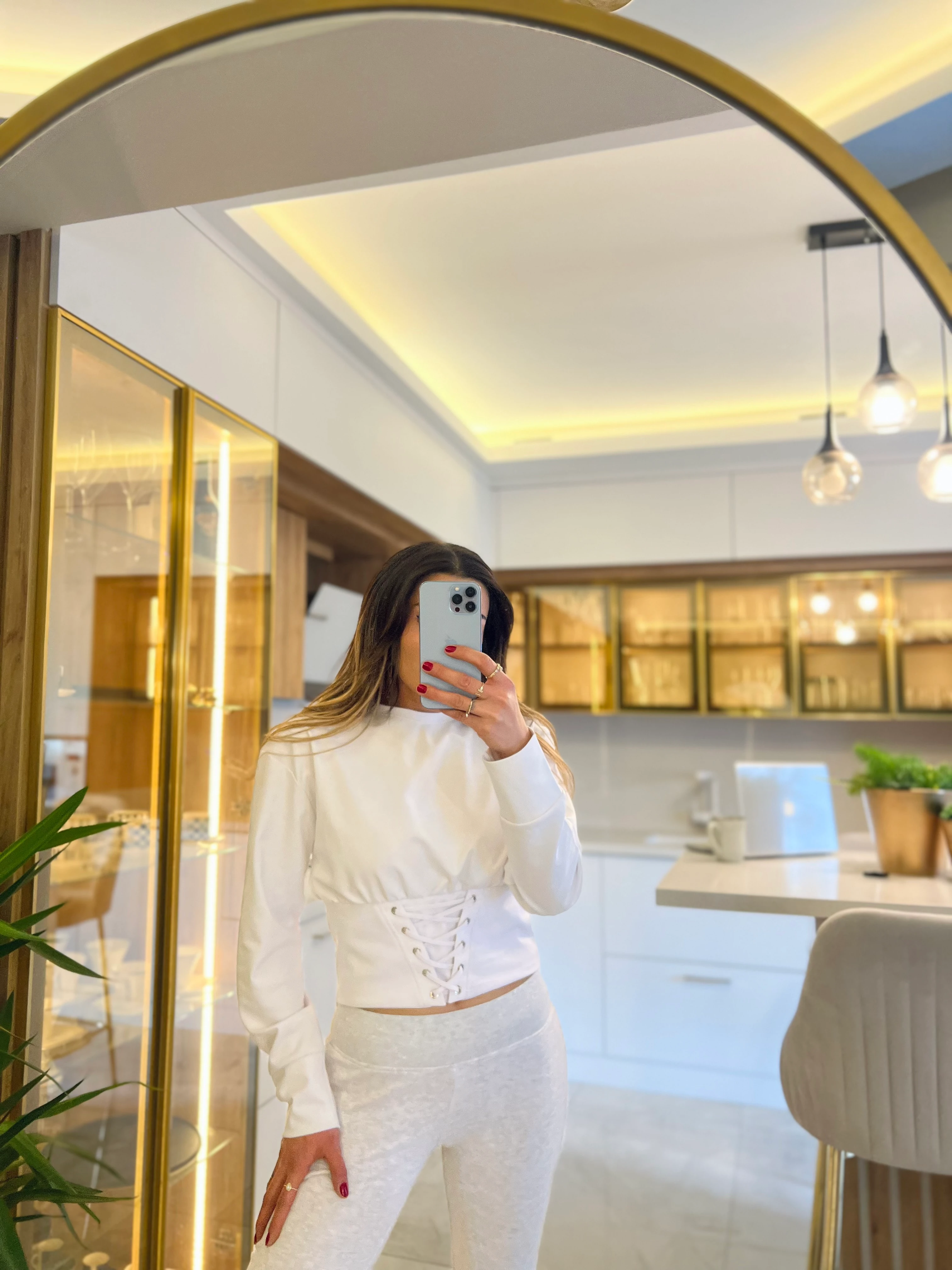 Lila Sweatshirt White 