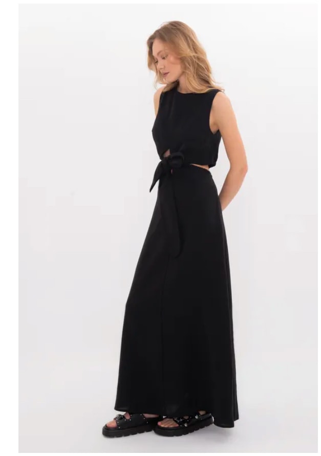 Ingale Dress - Siyah Renk