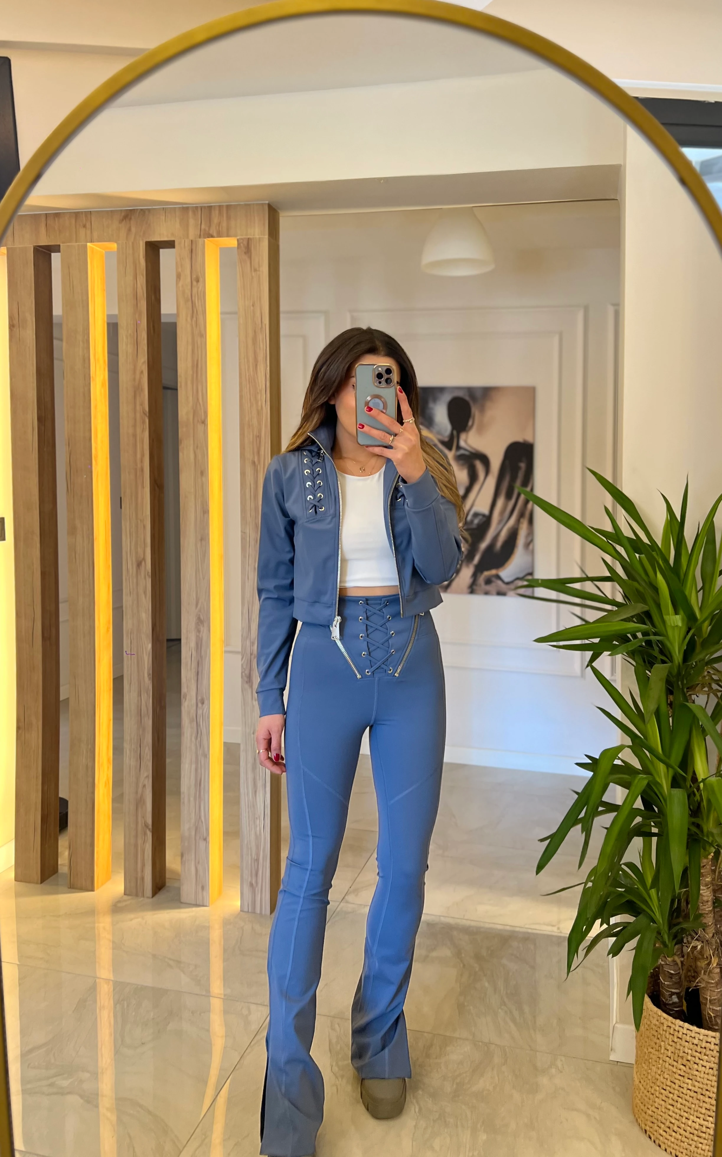 Luciana Flare Legging Blue