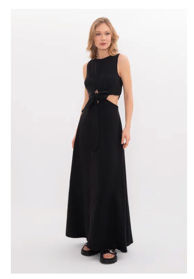 Ingale Dress - Siyah Renk