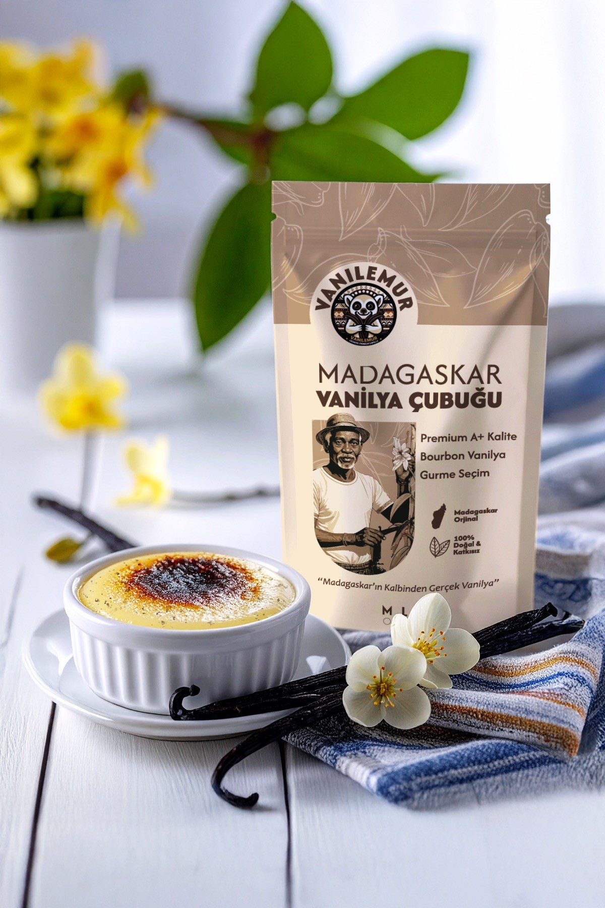 Vanilya Çubuğu 1 KG (Yeni Hasat) Madagaskar Vanilyası [L] 