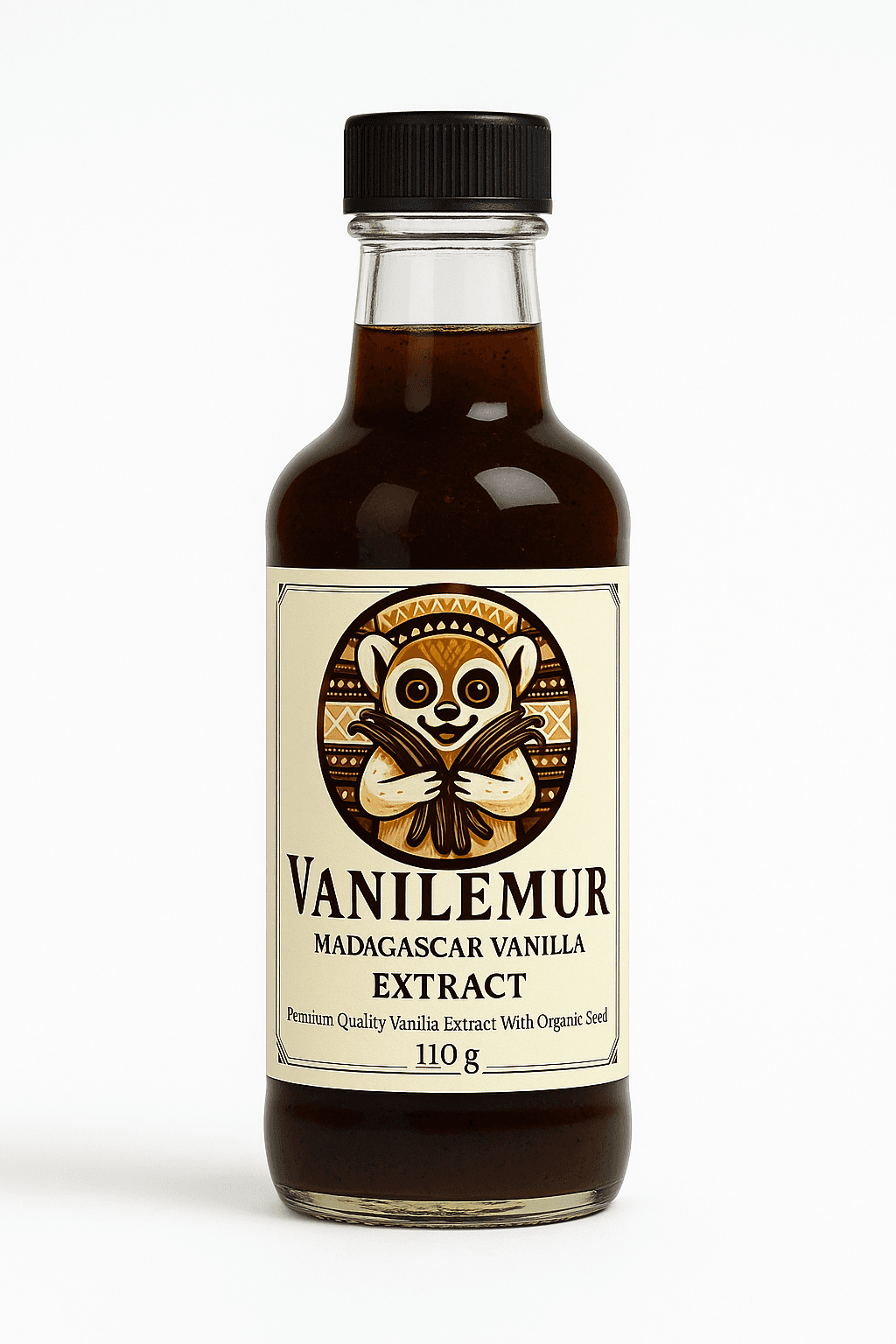 Vanilemur Tohumlu Vanilya Extract'ı Premium Vanilya Özütü 110GR
