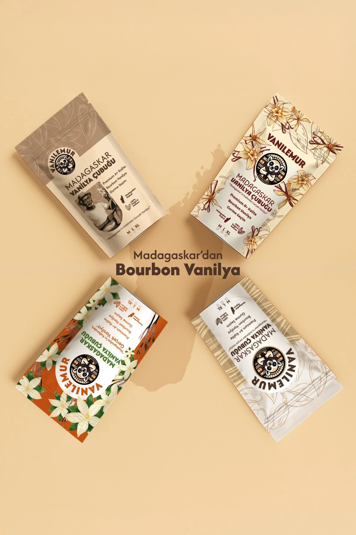 Vanilya Çubuğu 10 Adet (Yeni Hasat) Madagaskar Vanilyası [L]