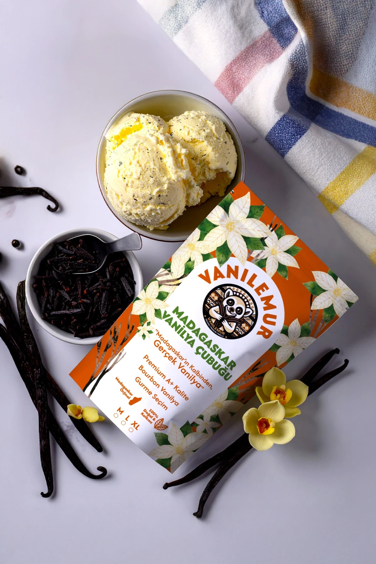 Vanilya Çubuğu 10 Adet (Yeni Hasat) Madagaskar Vanilyası [L]