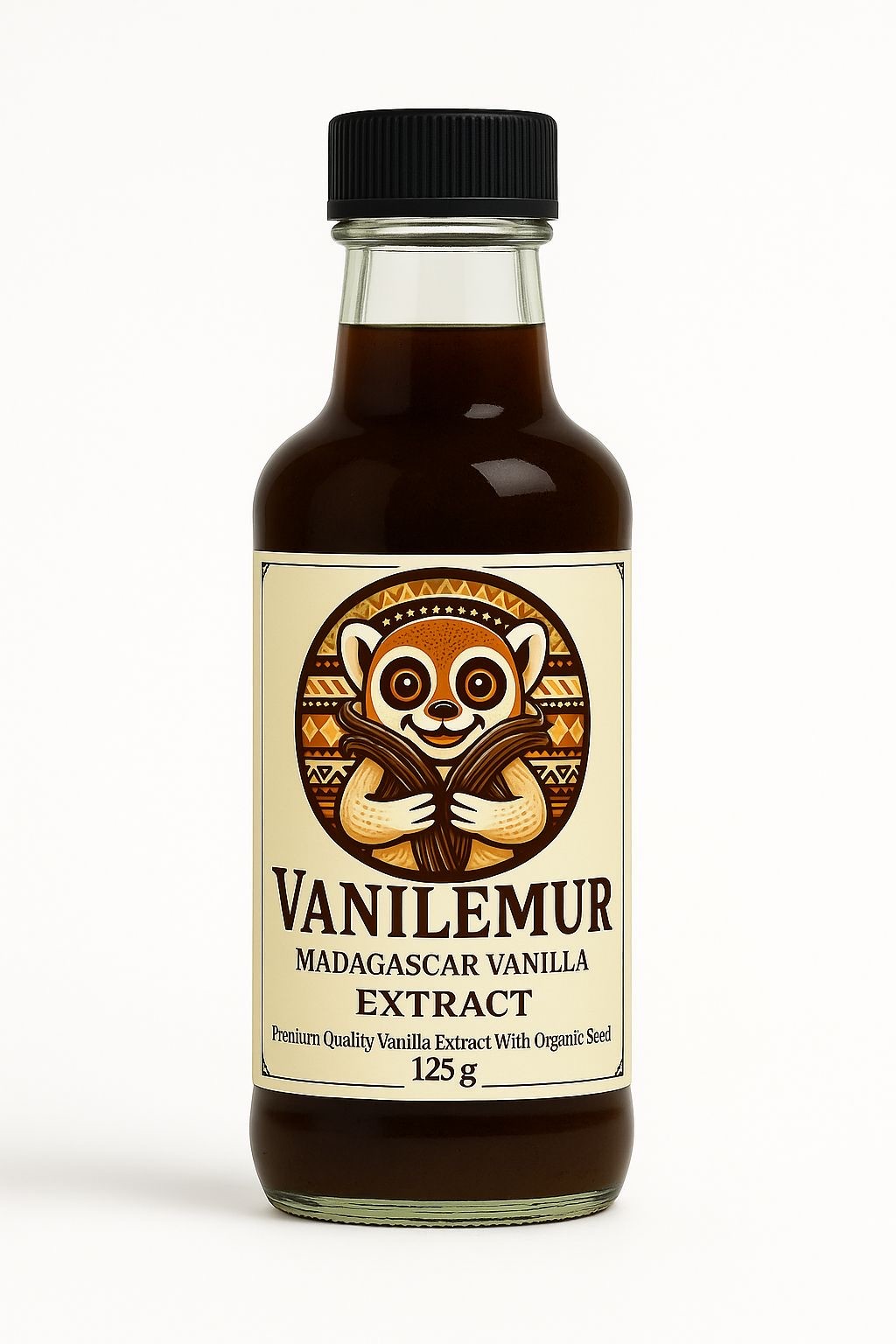 Vanilemur Tohumlu Vanilya Extract'ı Premium Vanilya Özütü 125GR