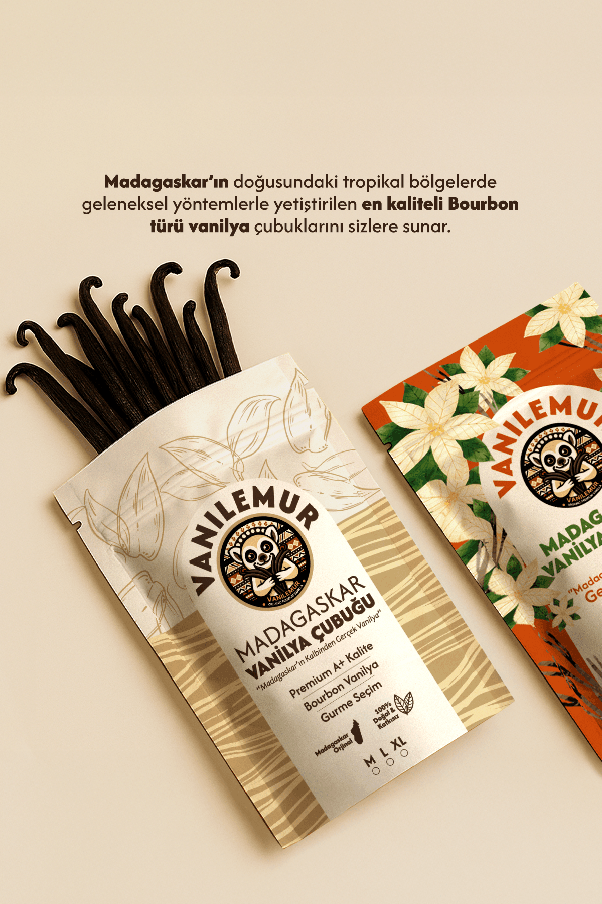 Vanilya Çubuğu 30 Adet (Yeni Hasat) Madagaskar Vanilyası [XL]