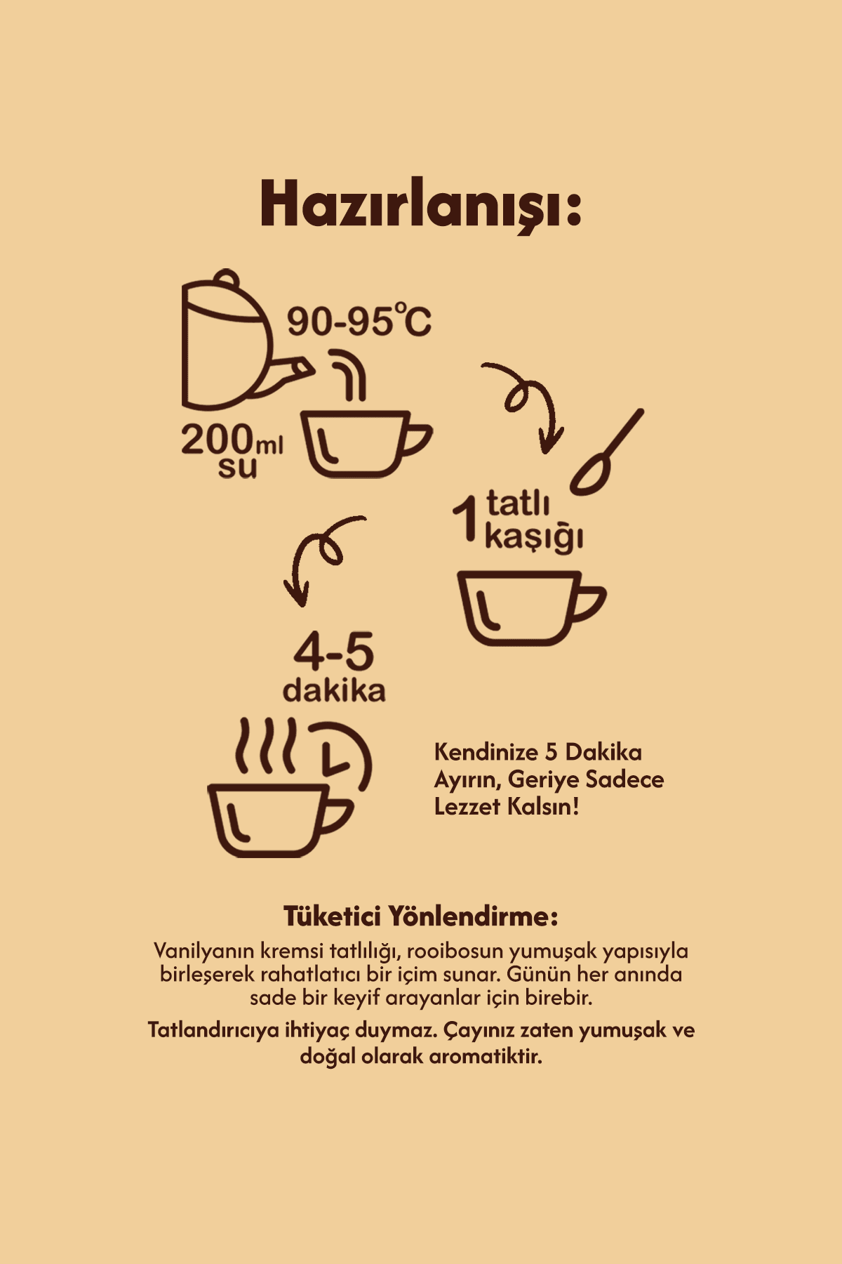 Vanilemur Rooibos Vanilya Çayı 50g – Doğal Aromalı, Hafif ve Kafeinsiz