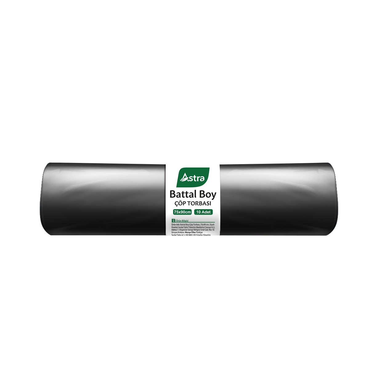 ASTRA EDT Battal Siyah Çöp Torbası ( 75 CM. X 90 CM. ) 10 Adet
