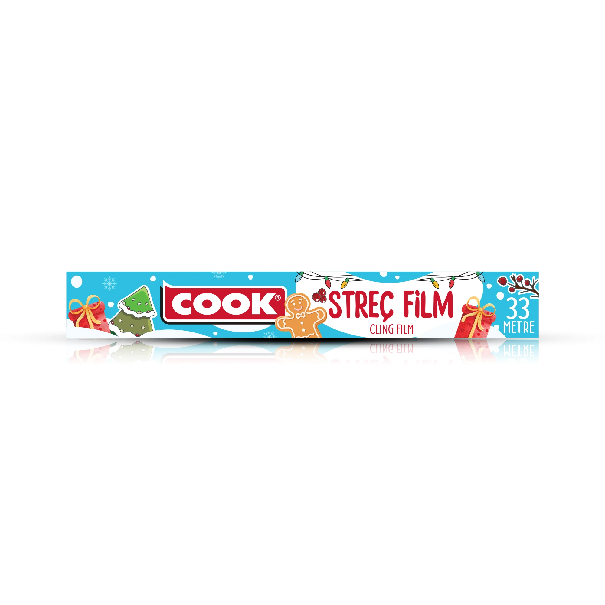 COOK Yılbaşı Konseptli Streç Film 30cm x 33 m 