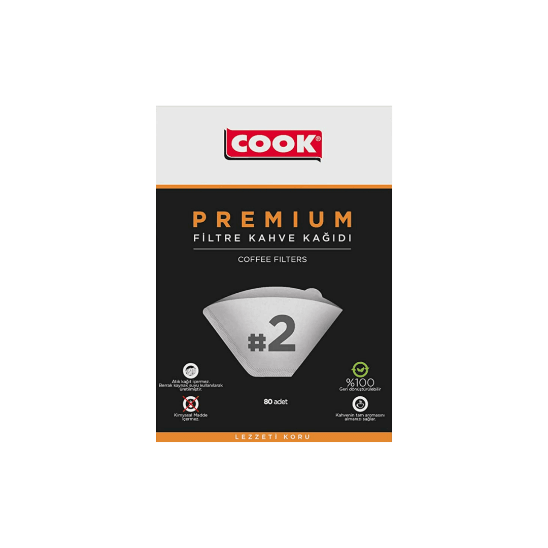 COOK Premium Filtre Kahve Kağıdı Ebat 2