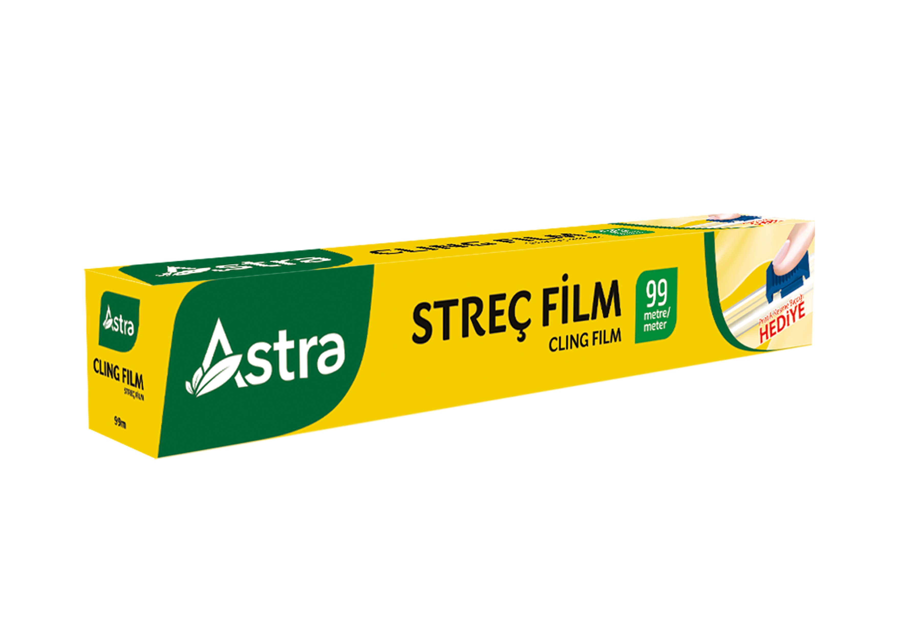 ASTRA Streç Film 99 Metre Kayar Bıçak Hediyeli