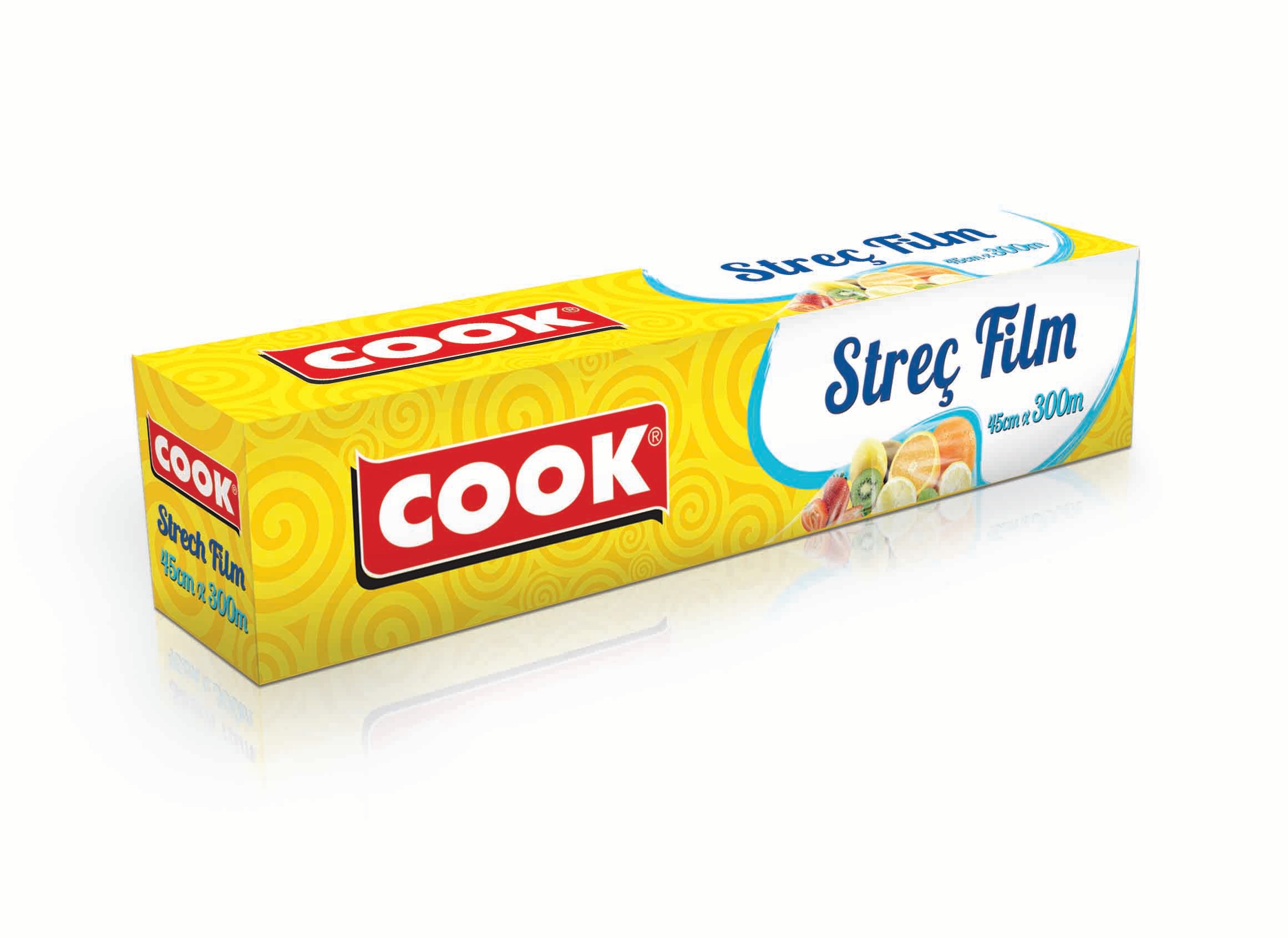 COOK EDT Streç Film PVC Sari 8 Mic Plastik Testereli