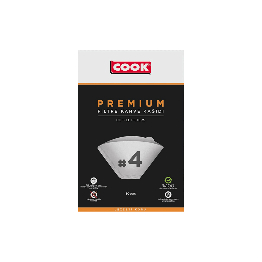 COOK Premium Filtre Kahve Kağıdı Ebat 4