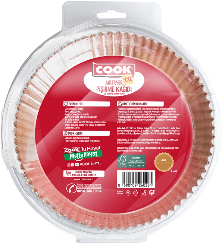 COOK Airfryer Pişirme Kağıdı