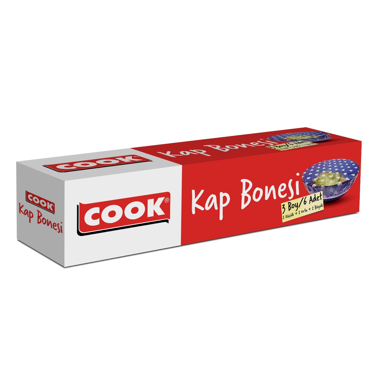 COOK Kap Bonesi - 3 Boy 6 Adet