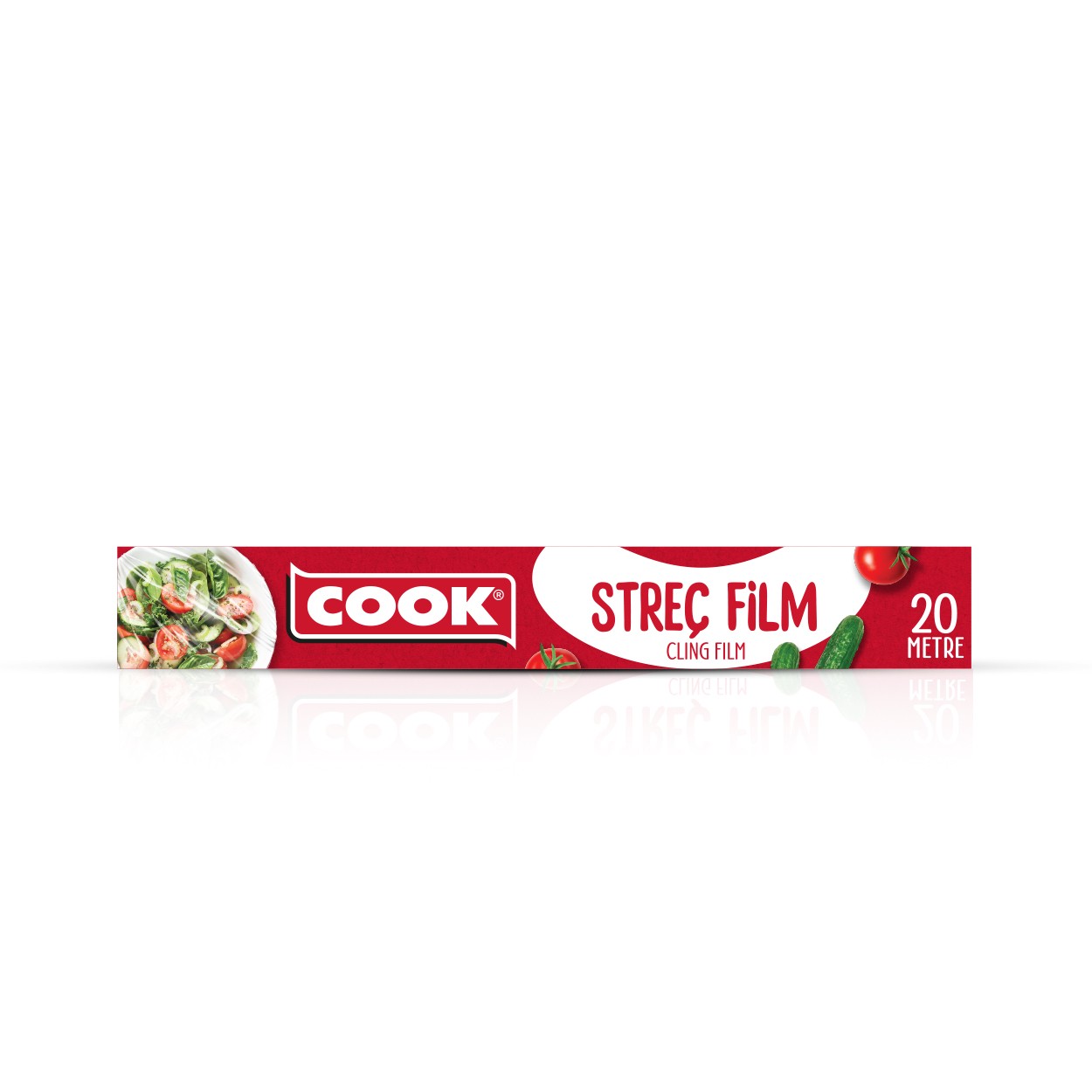 COOK Toptan PVC Streç Film 30 cm.x 20 Mt. Koli İçi 24 Adet