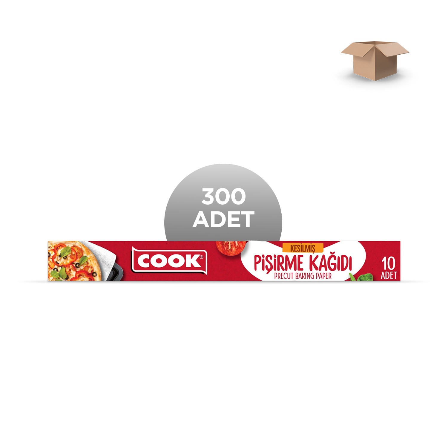 COOK Toptan Kesilmiş Pişirme Kağıdı 37x42 cm 10'lu Koli İçi 30 Adet