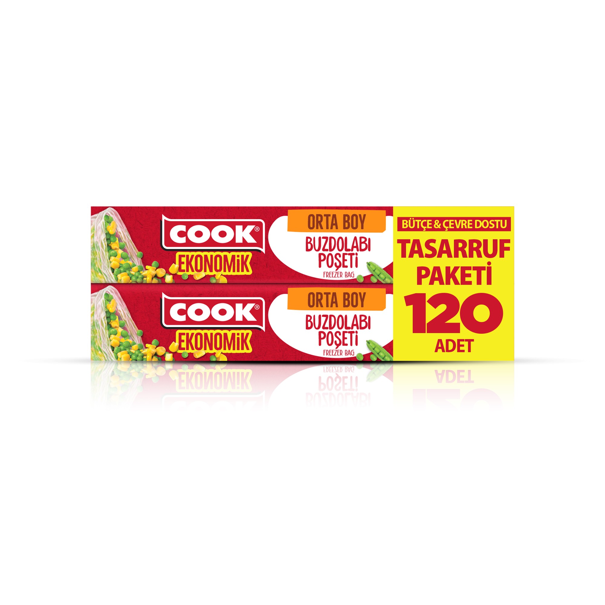 Cook Ekonomik Buzdolabı Poşeti - Orta Boy 30 Adet