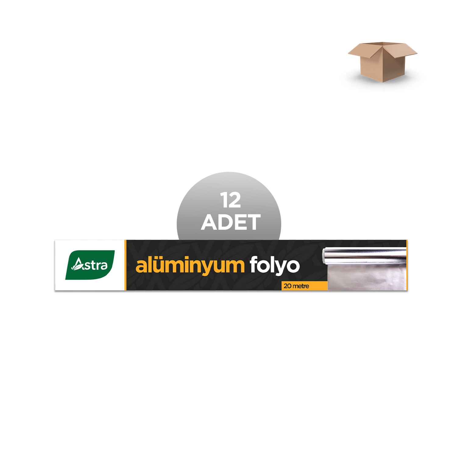 ASTRA Toptan Alüminyum Folyo 30cm x 20m - Koli İçi 12'li