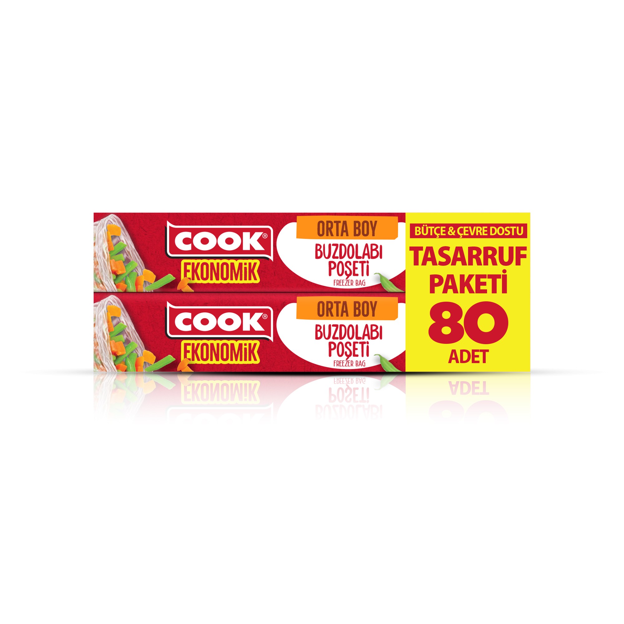 Cook Ekonomik Buzdolabı Poşeti - Orta Boy
