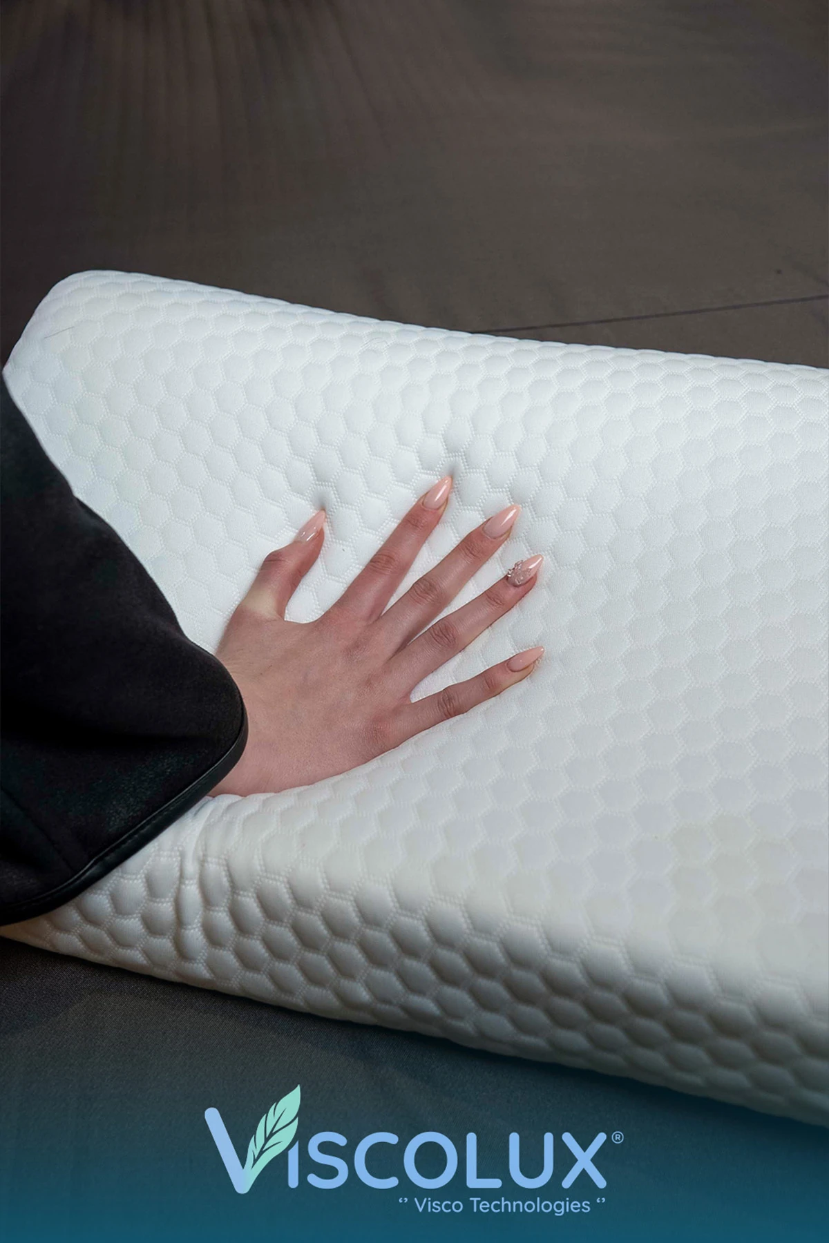 Mega Boy Ortopedik Yastık - Boyun Destekli Visco Yastık Mavi 60x40x11/8