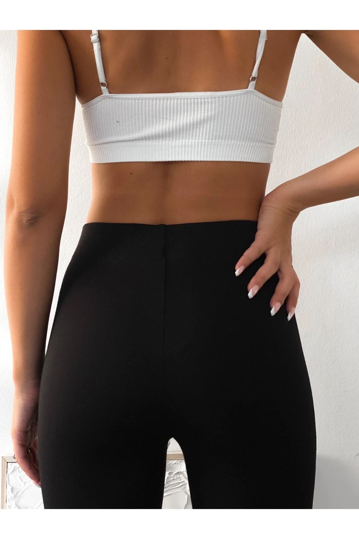 Kadın Yüksek Bel Toparlayıcı Ispanyol Paça Tayt Pantolon