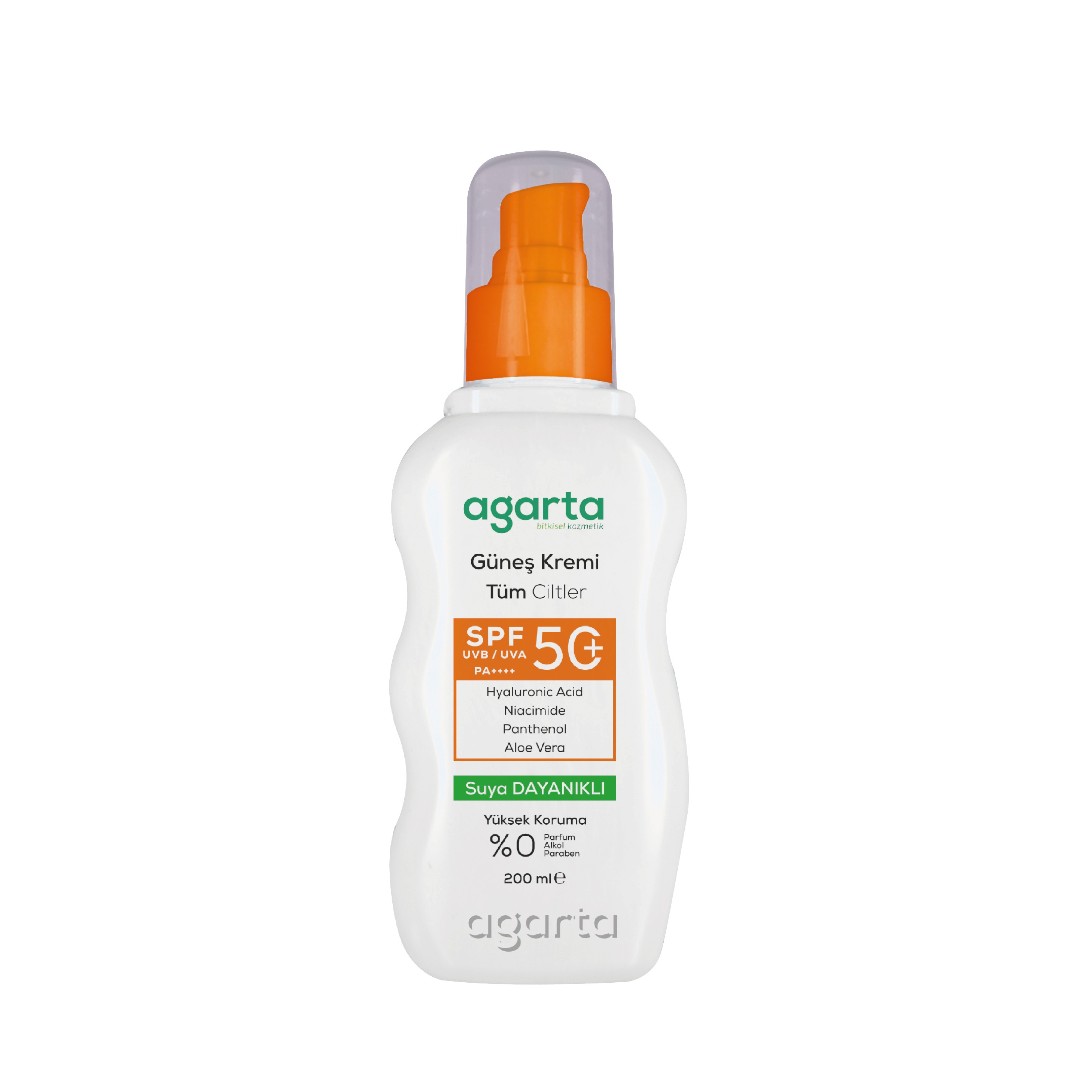 Yüksek Koruma SPF 50+ Yüz Vücut Güneş Koruyucu Yetişkin 200 ml
