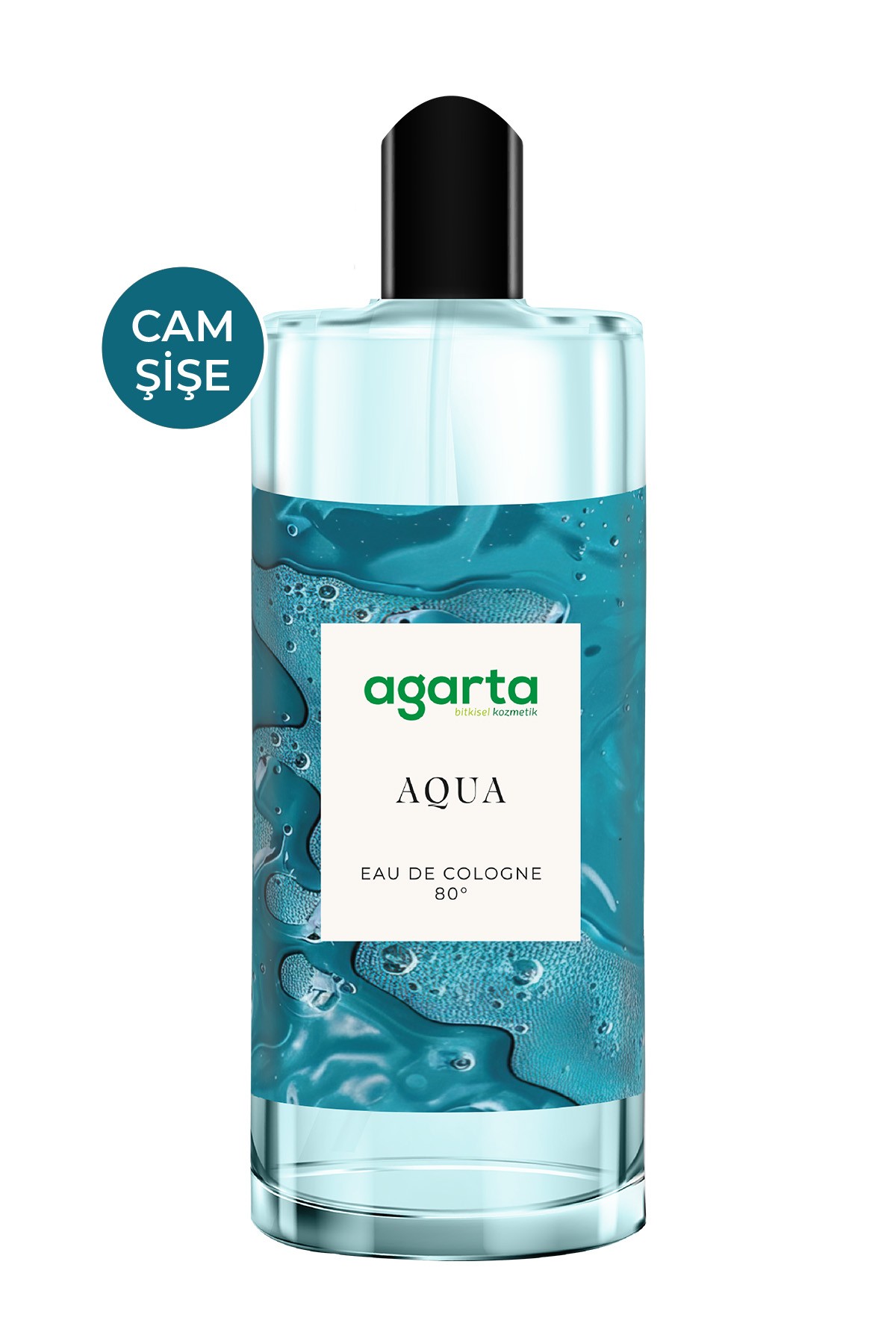 Agarta Aqua Kolonya 80 Derece Cam Şişe 250 ml