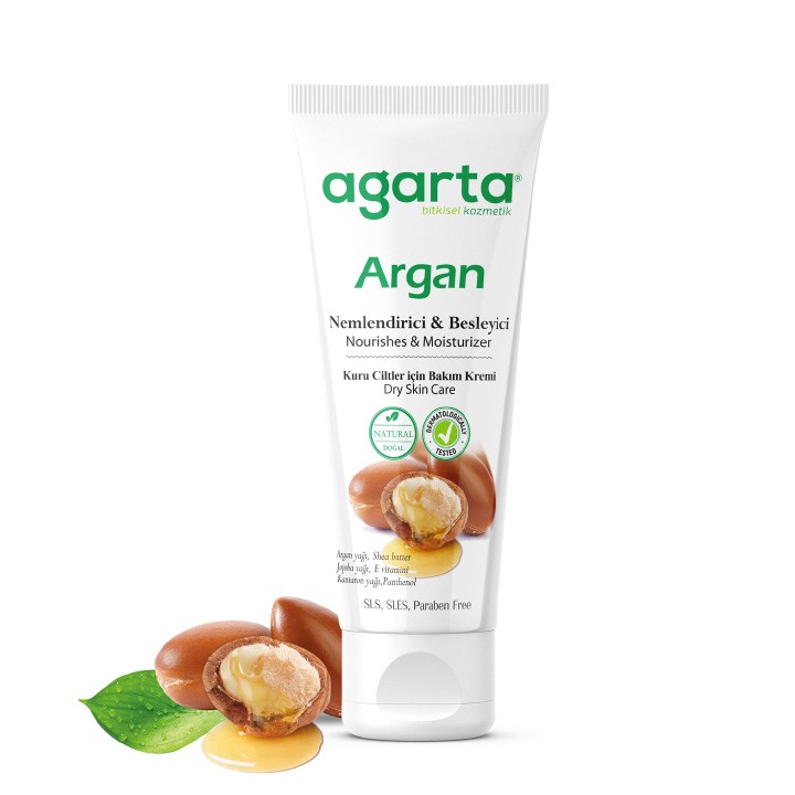 Doğal Yüz Ve El Besleyici Argan Yağlı Cilt Bakım Kremi 75 ml