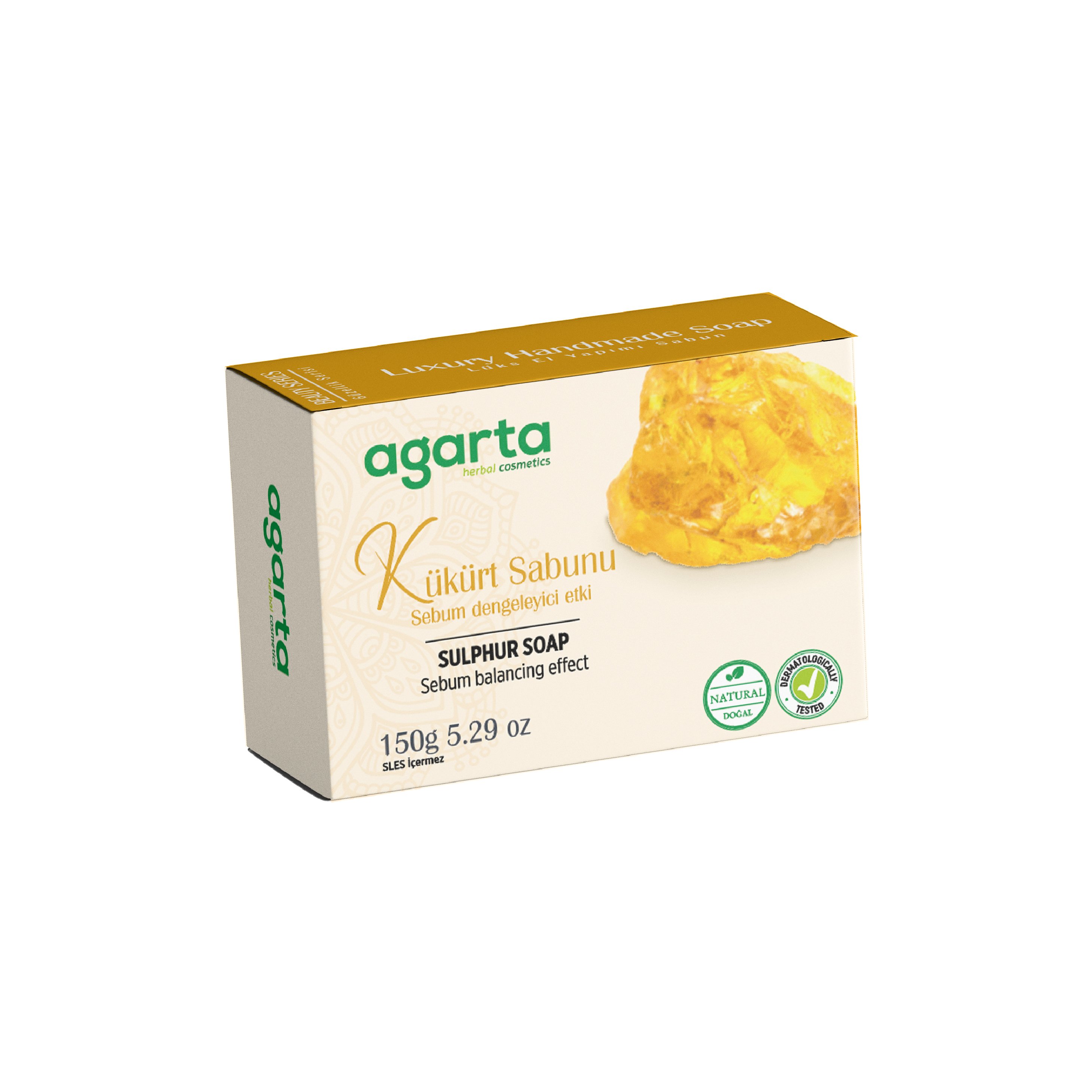 Agarta Doğal El Yapımı Kükürt Sabunu 150 gr