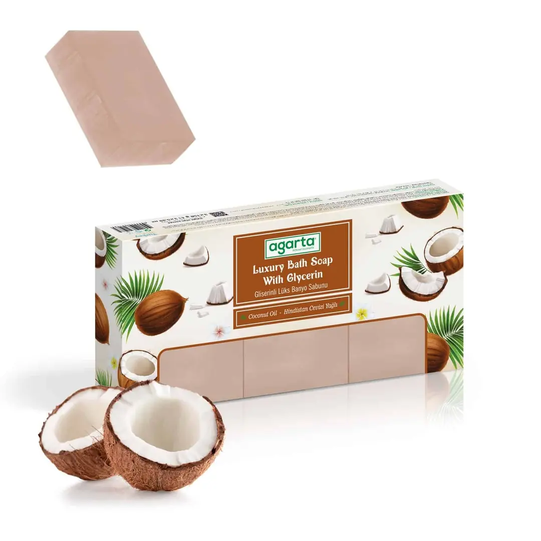 El Yapımı Doğal Banyo Sabunu Hindistan Cevizi 3*150 g