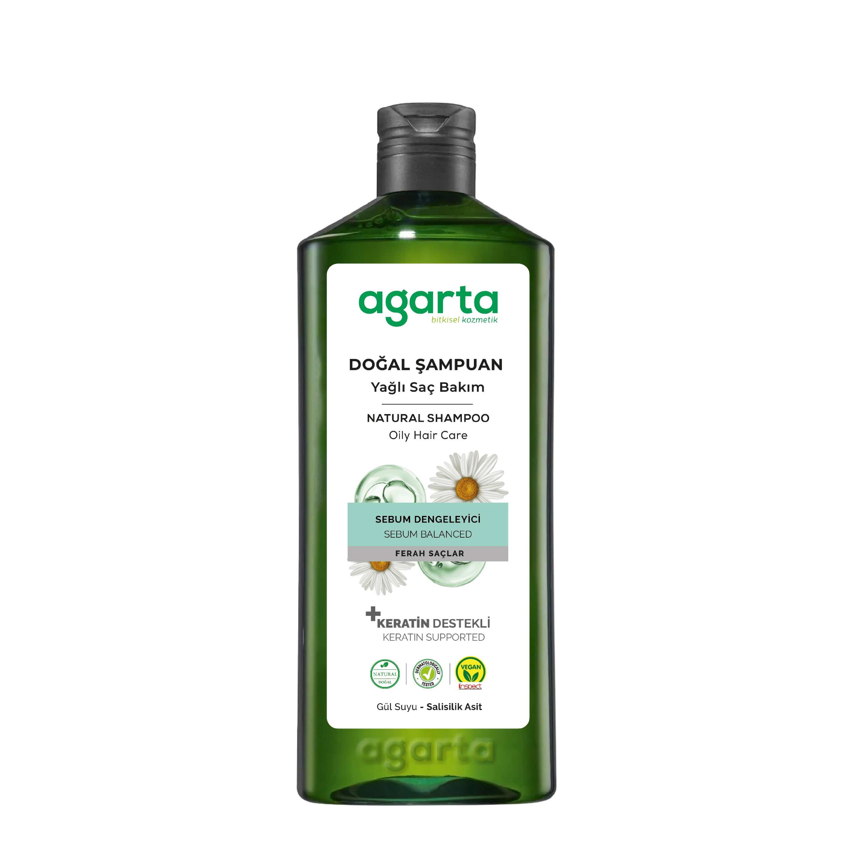 Agarta Doğal Şampuan Yağlı Saç Bakımı İçin 400 ml