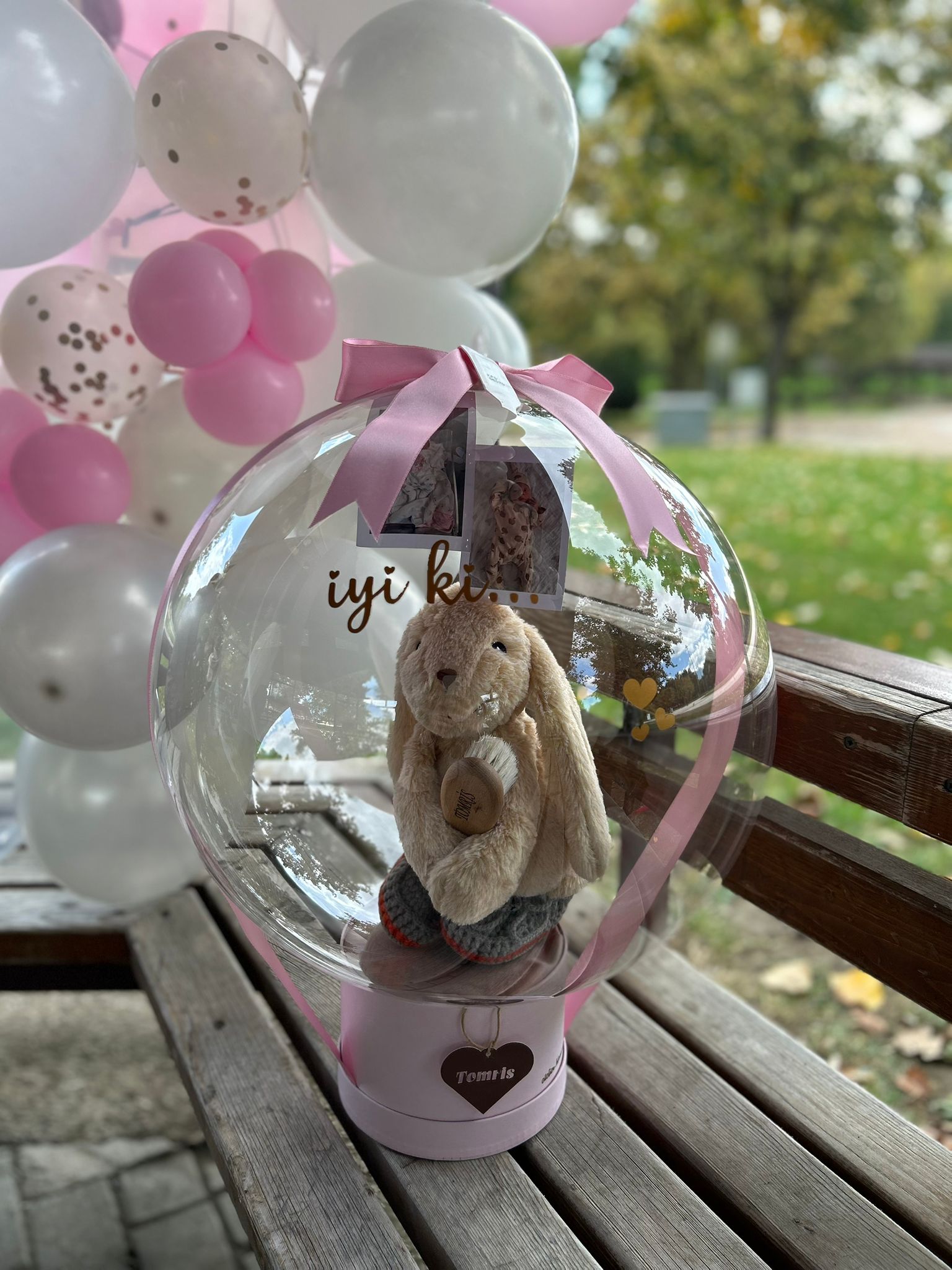 Peluş Oyuncaklı Anı Balonu