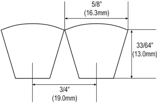 BANDO 13X0675 LI RPF Tırtıllı Kayış