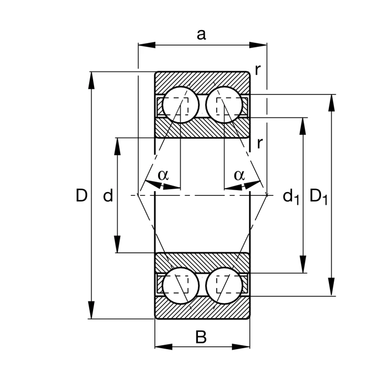 3206 C3 (5206) NSK Rulman