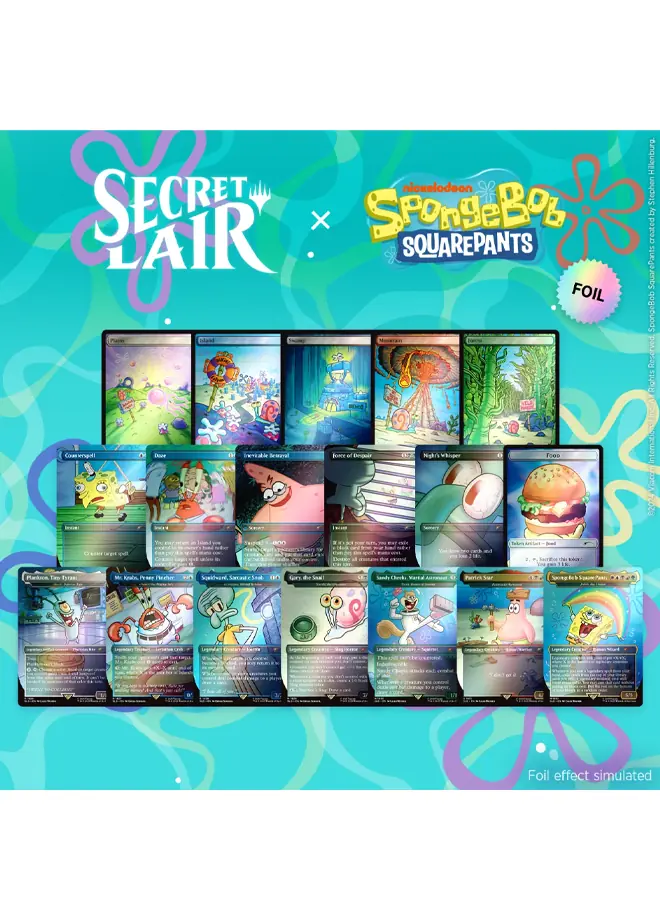 マジック：ザ・ギャザリング Secret Lair SpongeBob SquarePants Bundle Secret Lair x SpongeBob SquarePants Bundle (Rainbow Foil Edition