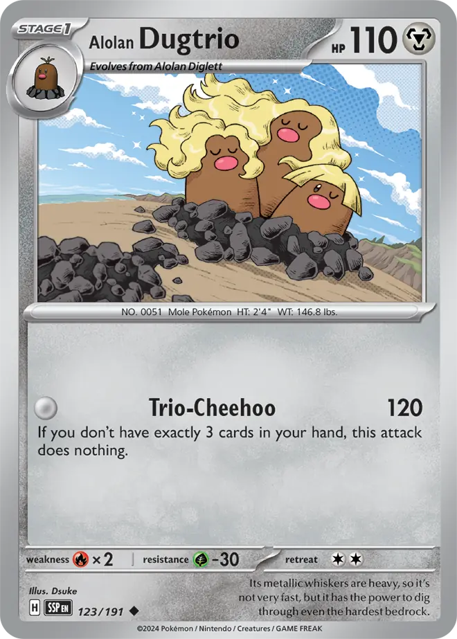Alolan Dugtrio 123/191 Satın Al - Alolan Dugtrio 123/191