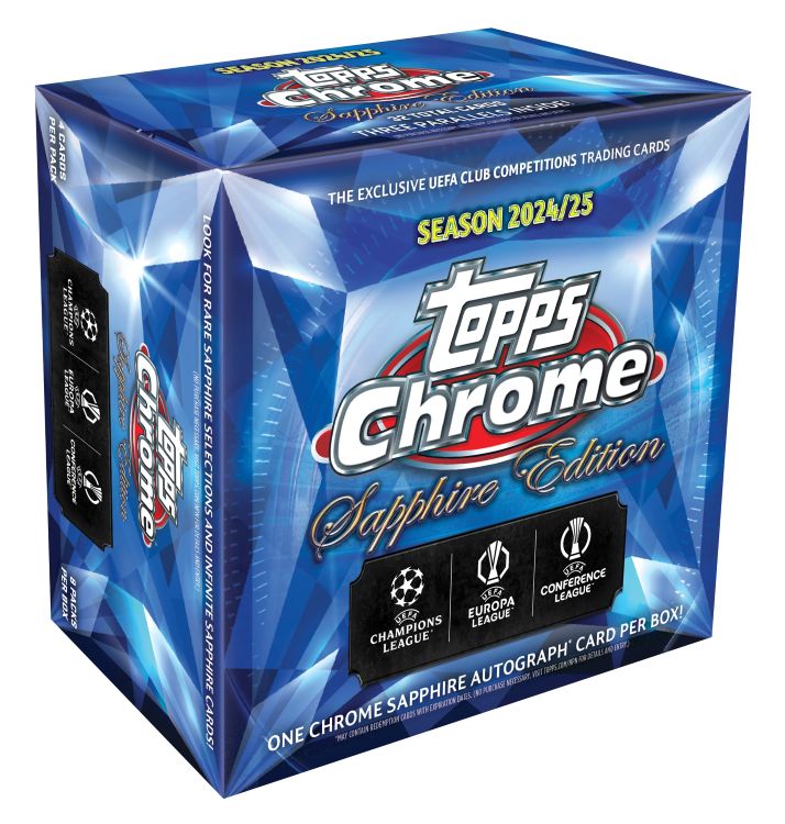 Chrome UEFA Club Competitions Sapphire Edition Soccer Box - 2024/25