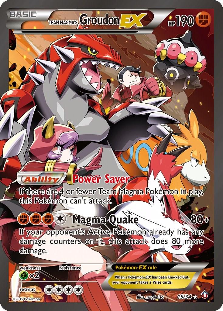 Team Magma's Groudon EX 15/34