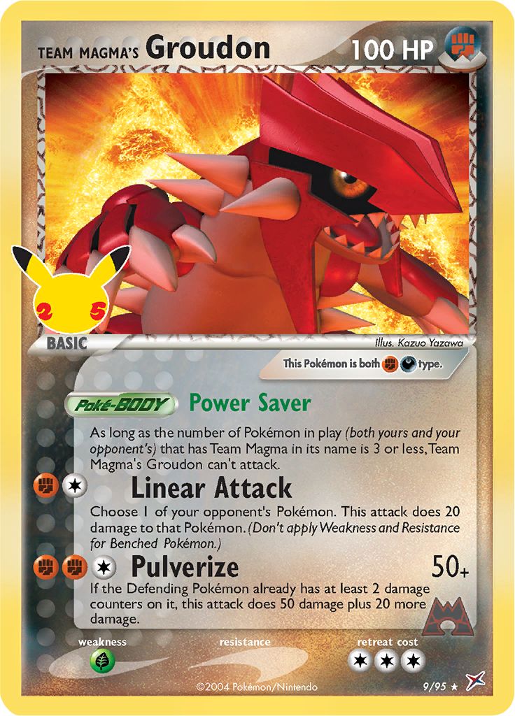 Team Magma's Groudon 9/95