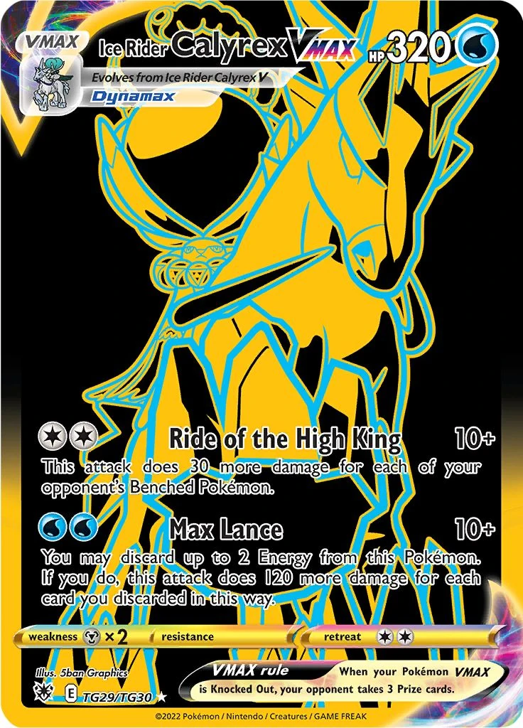 Ice Rider CalyrexVMAX TG29/TG30