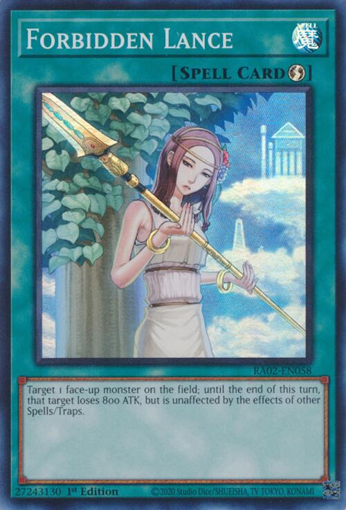 Forbidden Lance RA02-EN058 Playset (2 Super Rare 1 QCR)