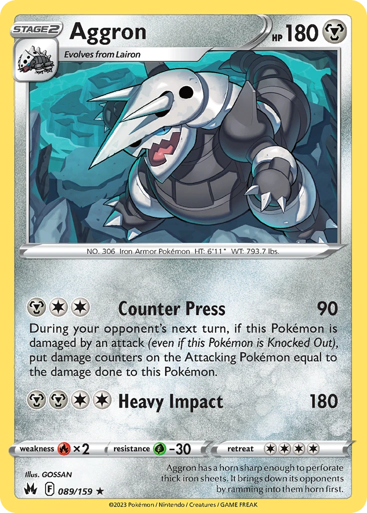 Aggron 089/159 - Reverse Holo