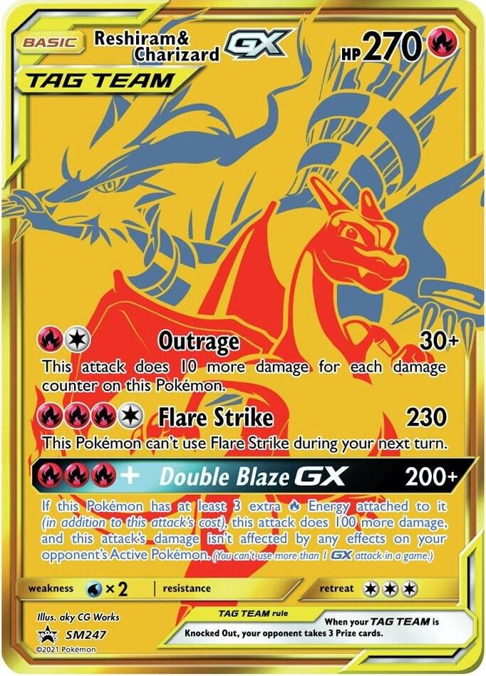 Reshiram & Charizard GX SM247