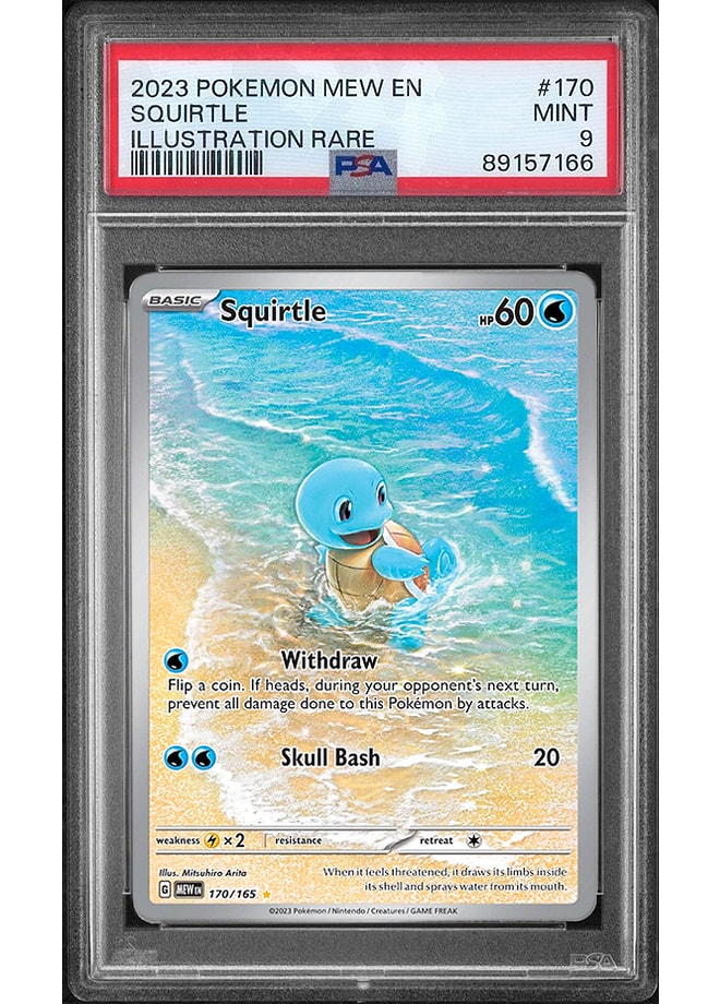 Squirtle #170 - 151 - PSA 9