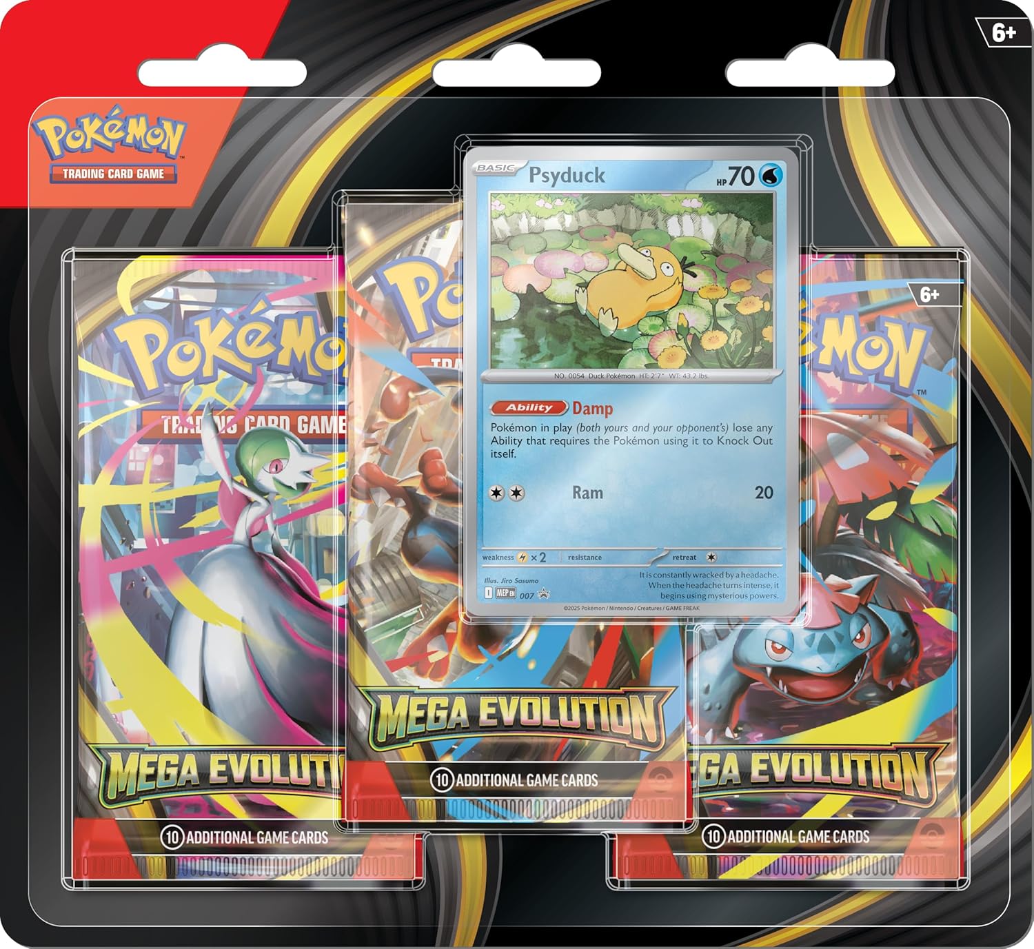 Mega Evolution 3 Pack Blister - Psyduck