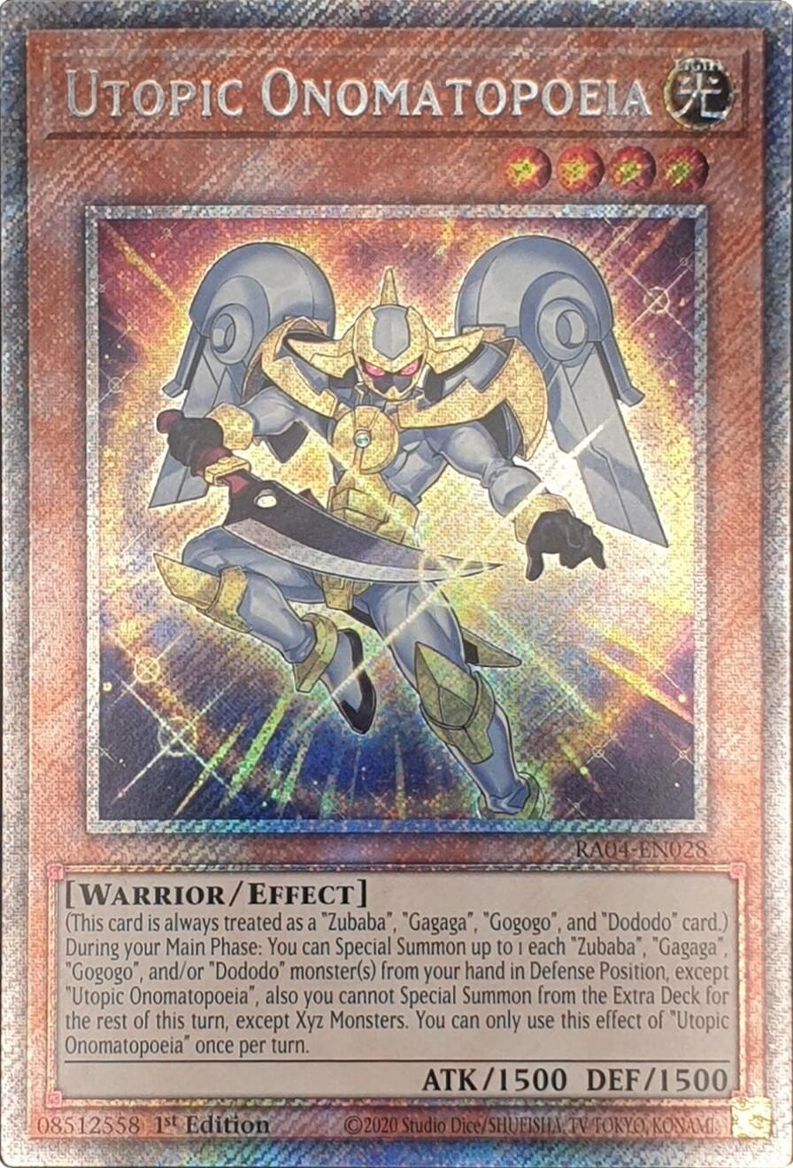 Utopic Onomatopoeia [Quarter Century Secret Rare] RA04-EN028