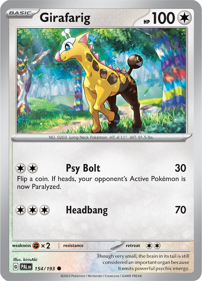 Girafarig 154/193 - Reverse Holo