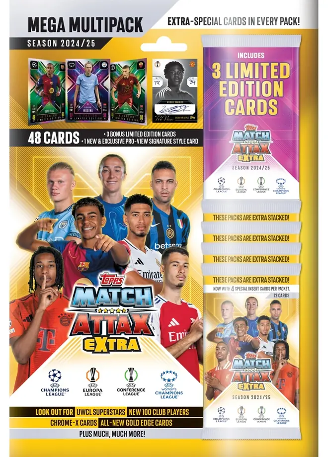 Match Attax Extra - Mega Multipack - 2024/25 Satın Al - Match Attax ...